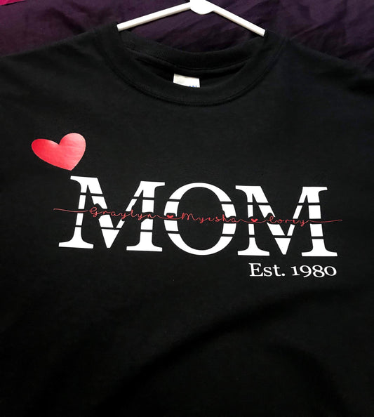 Personalize Mom Shirt